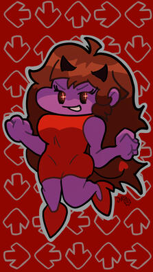 GF from Friday Night Funkin&#39; (Demon Form)