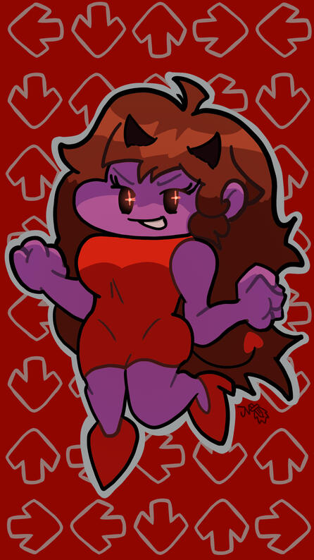 GF from Friday Night Funkin' (Demon Form)