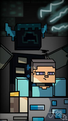Death in the Deep Dark (Minecraft Fanart)