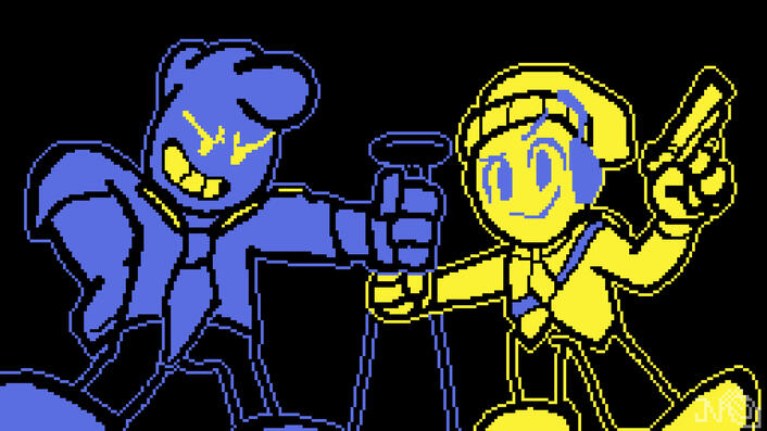 ANTON BLAST + International Fight Fanart (OCs by Bolt280)